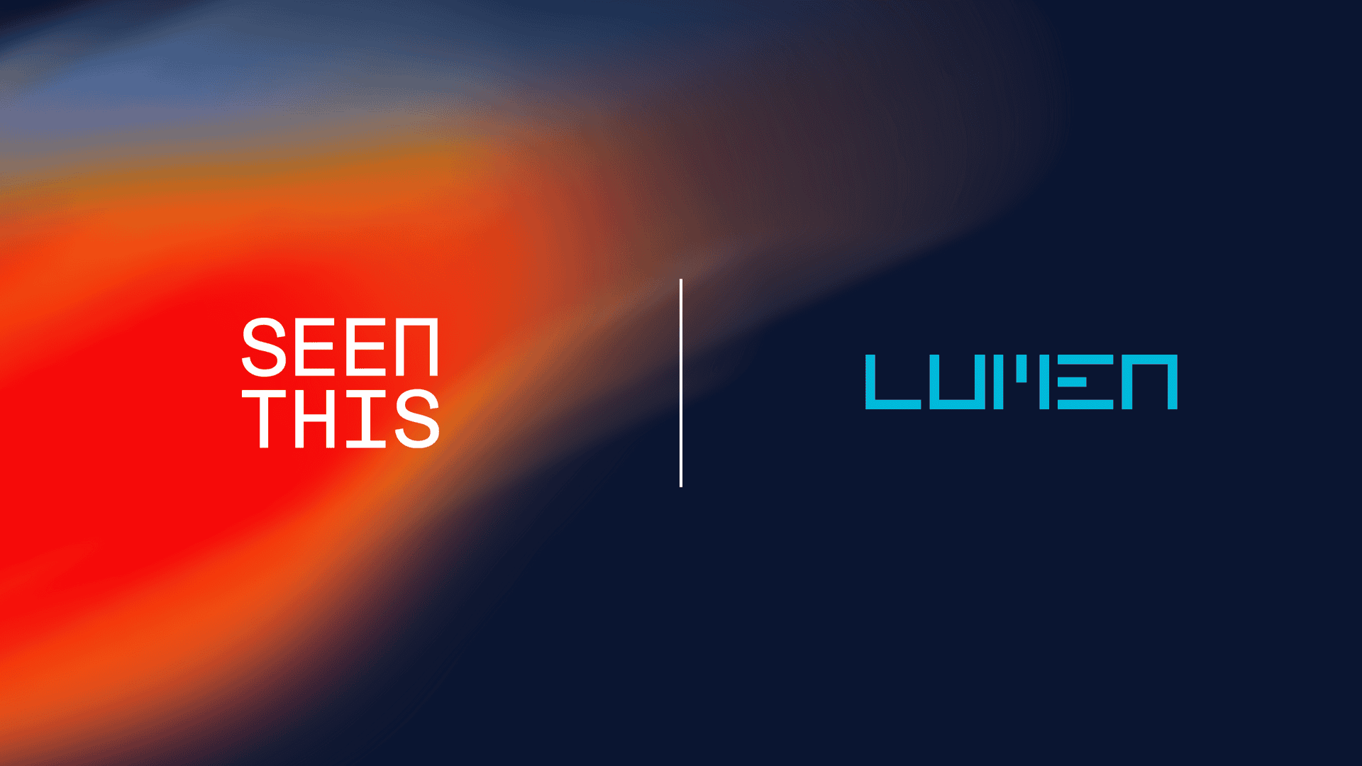 SeenThis and Lumen logo on a gradient background