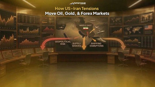 How US–Iran Tensions Move Oil, Gold, and Forex Markets