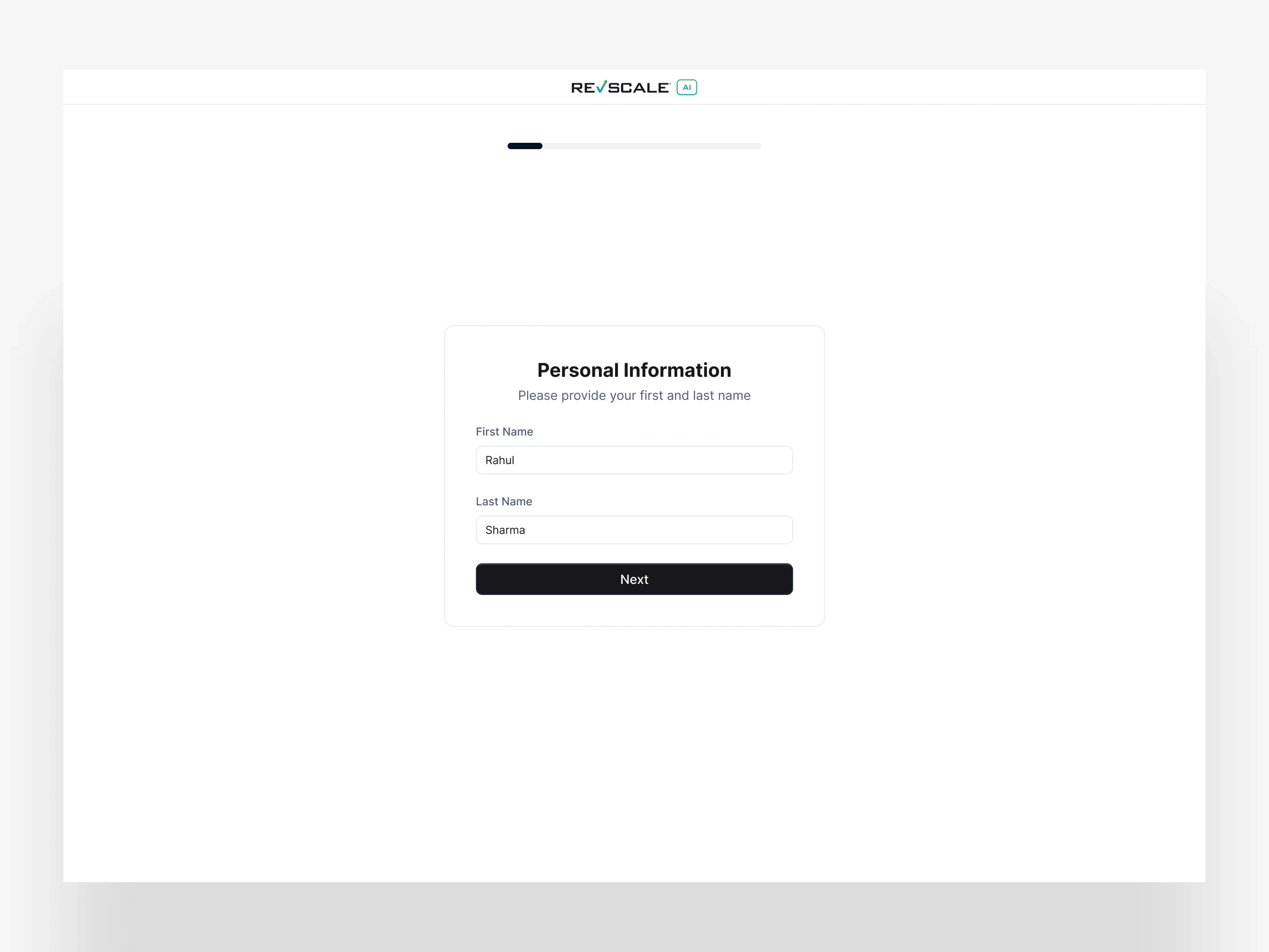 Start with the easiest ask (first / last name) → quick win triggers commitment bias