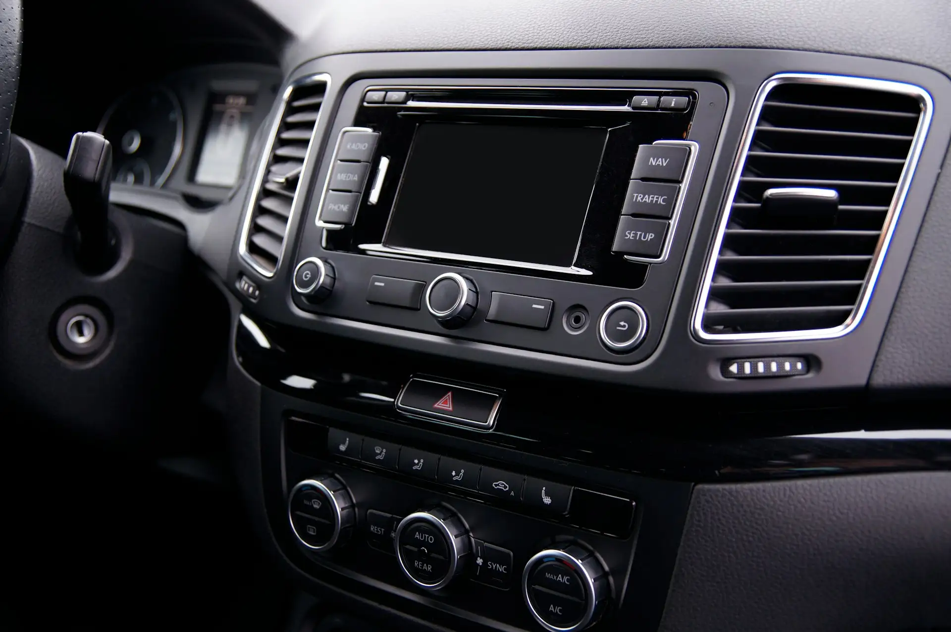 Inside car view