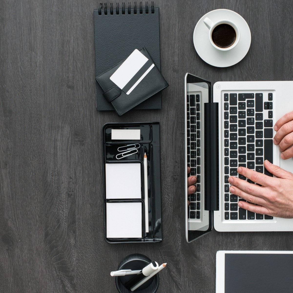 Person typing on a computer