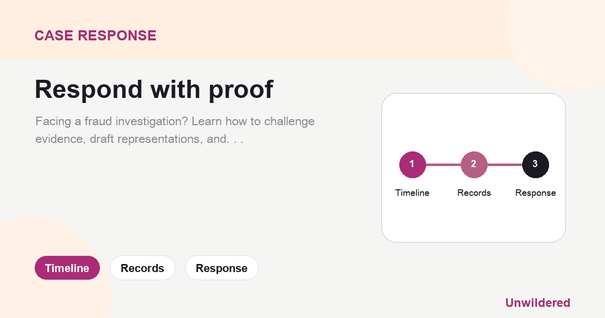 Explainer card for Pre-Charge Fraud: Evidence and Defence Guide: Timeline, Records, Response.