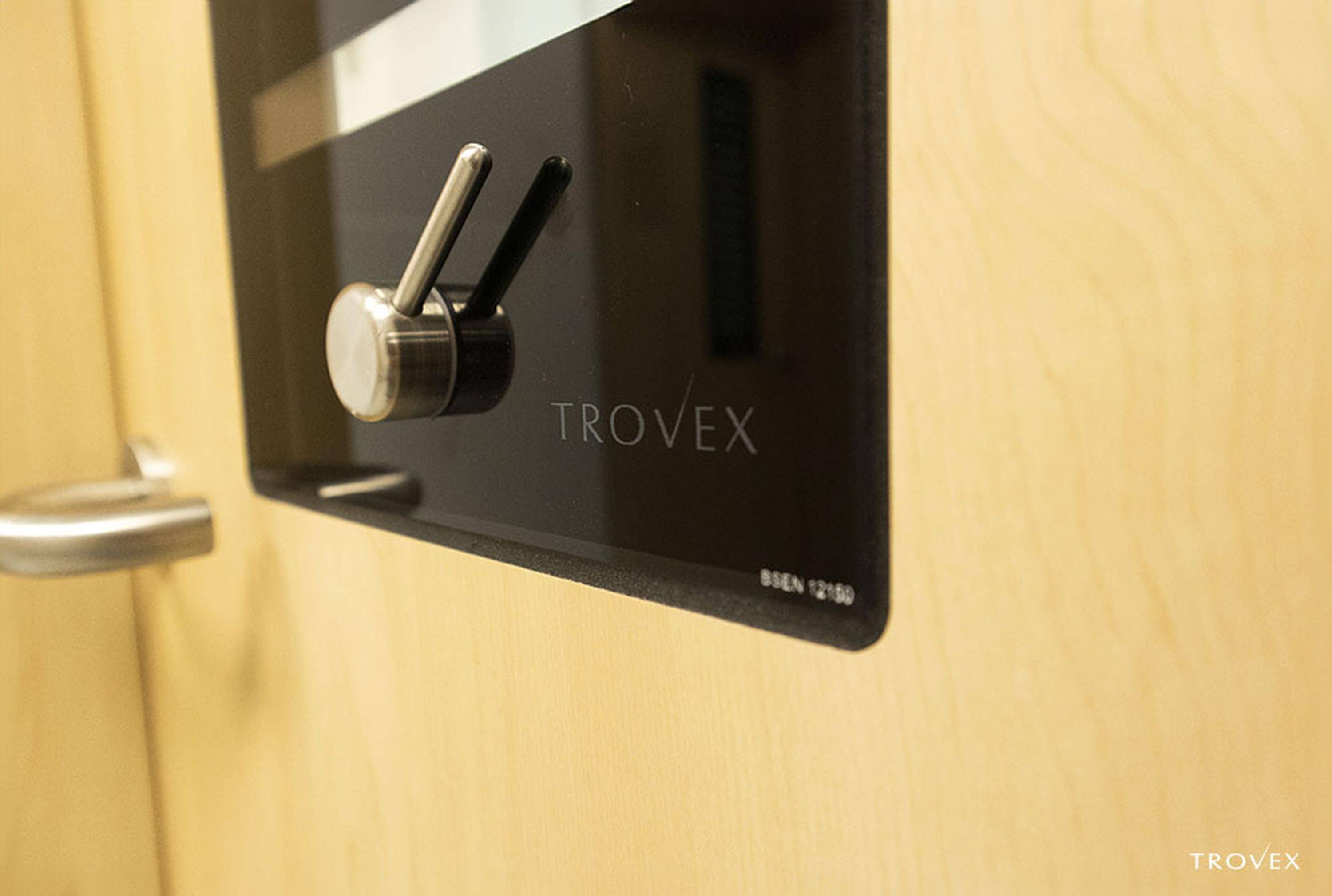 A close up of the Hygidoor furniture at The Royal Marsden