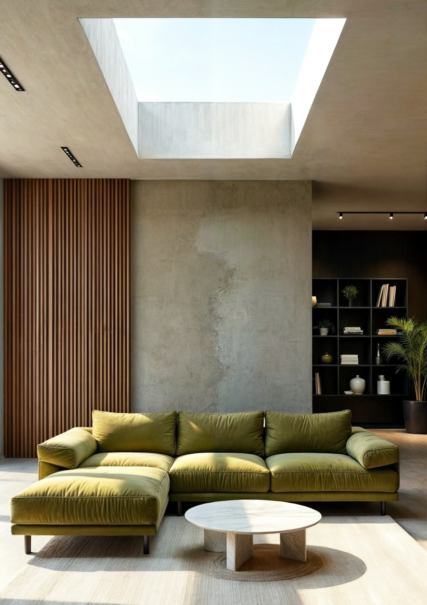 Minimal Luxury Greenish Interior