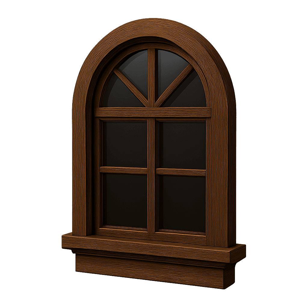 3D custom wood window model