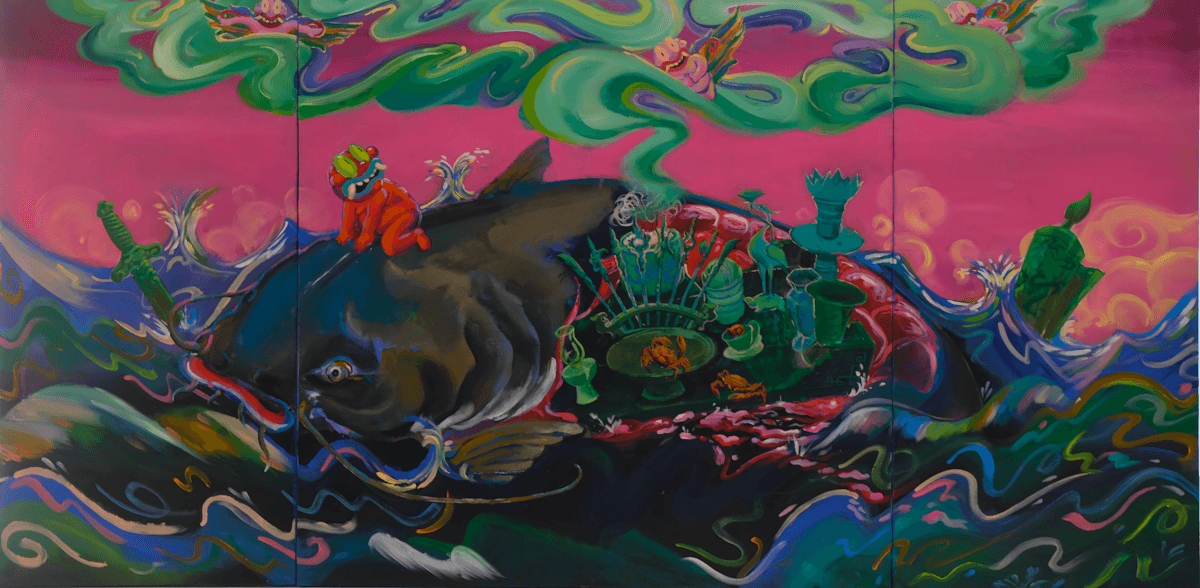 premium art poster and canvas prints, with originals available, from QART , of the artwork " Who Will Be Blessed? "