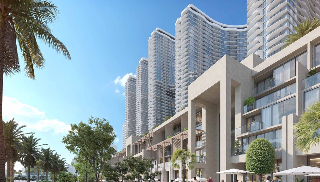 The ocean hosts the construction of Sobha AquaCrest, a visionary city of the future with advanced architectural concepts.