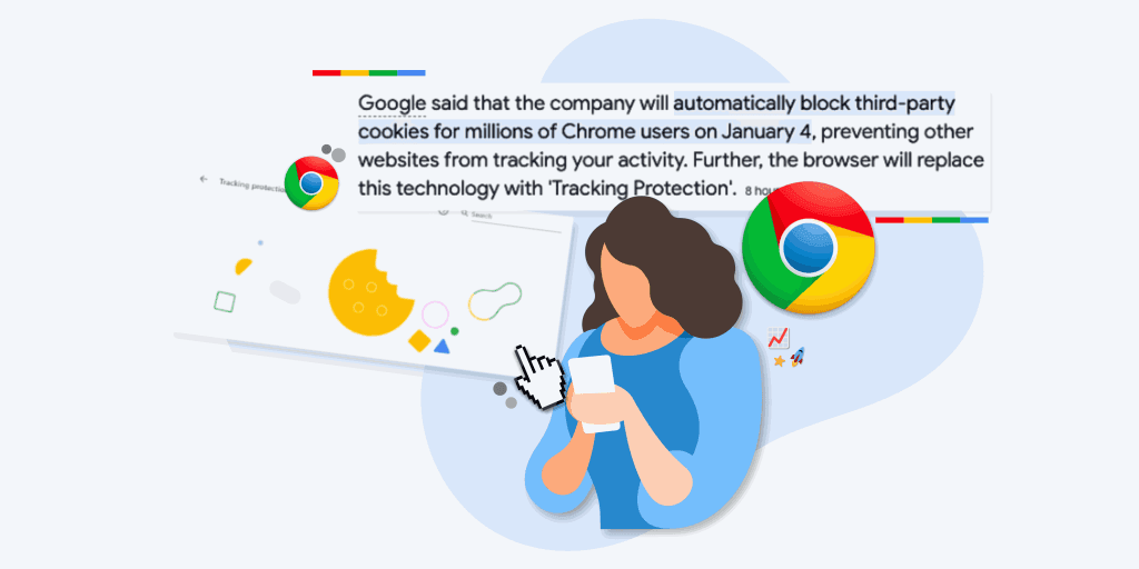 Third party cookies on Google.