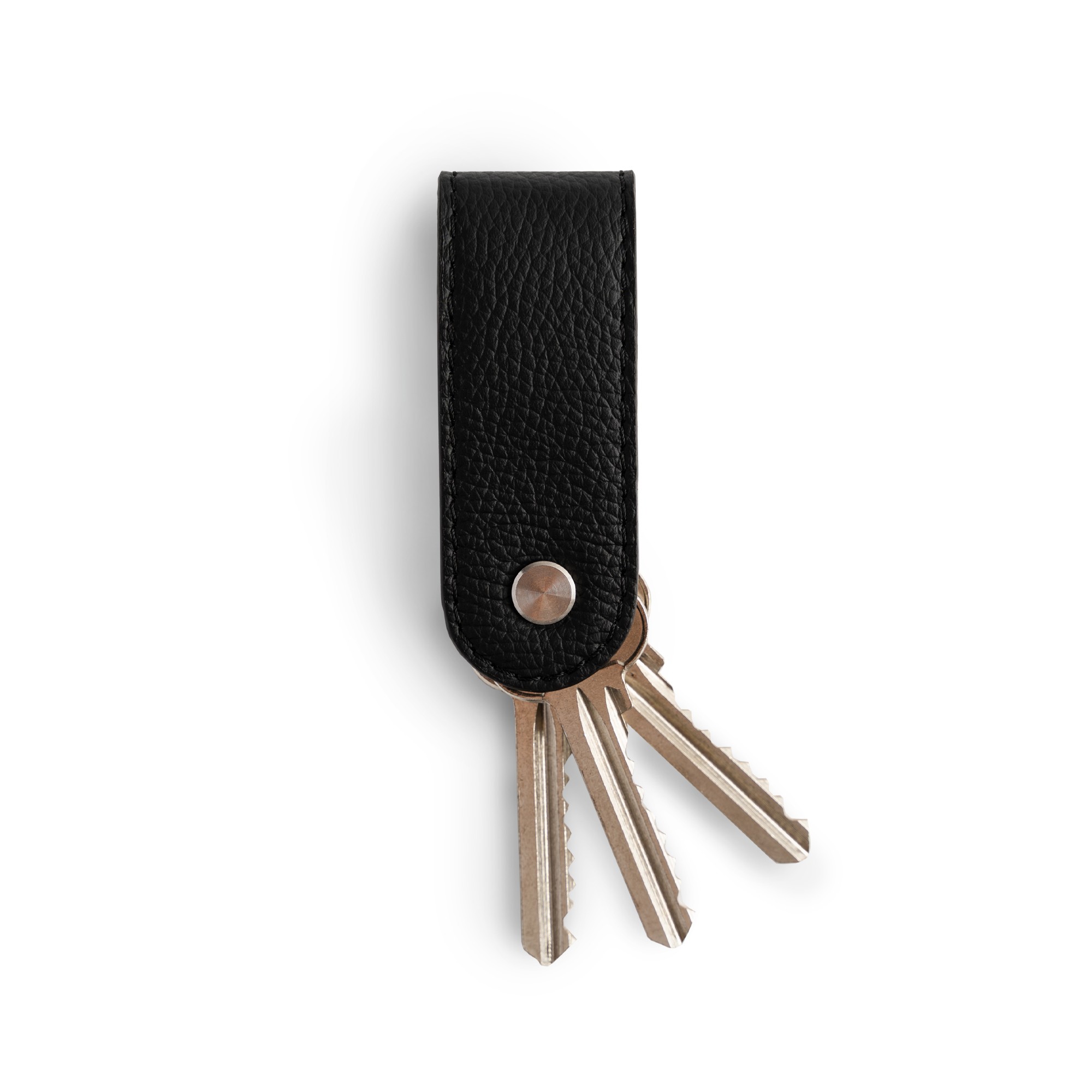 Leather key organizer on a white background