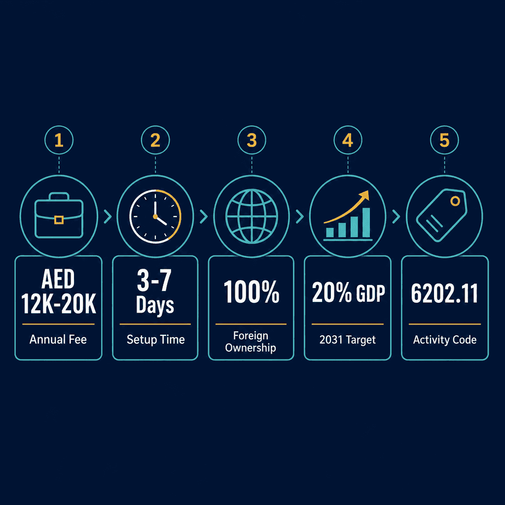 Infographic: Digital Content Services Business License in Dubai: Cost and Requirements