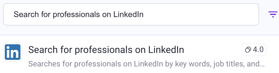 Search for professionals LinkedIn