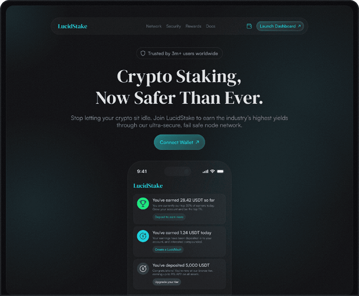 LucidStake Web Design