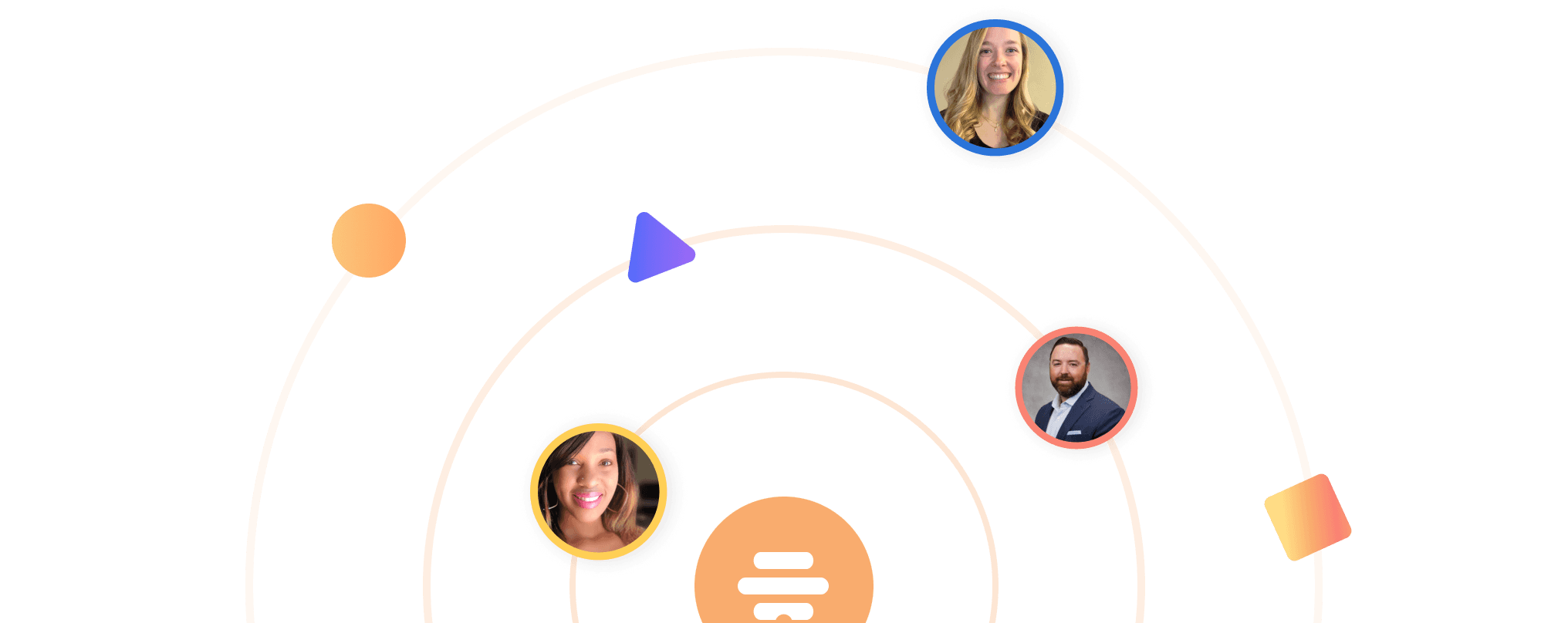 Abstract customer graphic