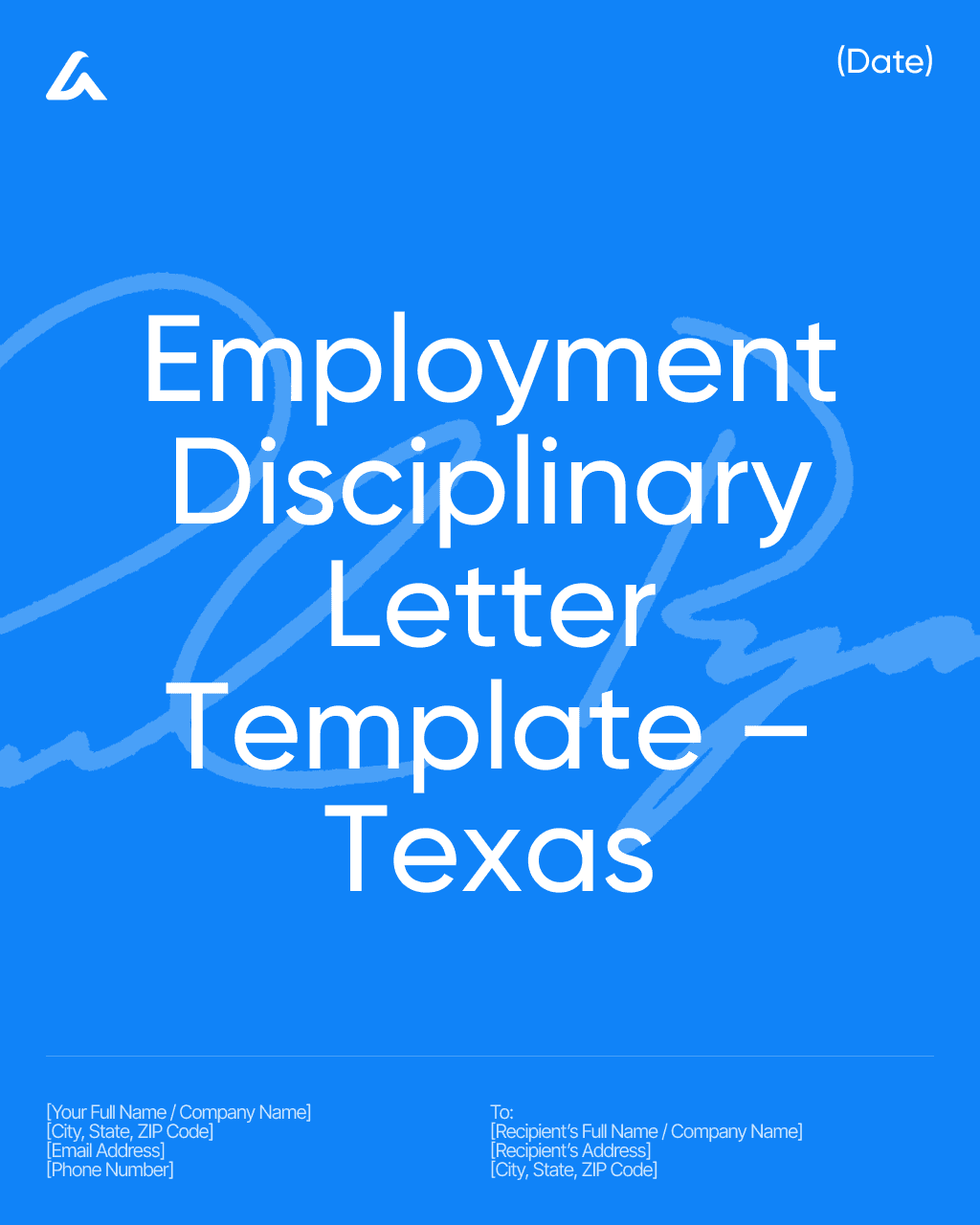 Employment Disciplinary Letter Template – Texas