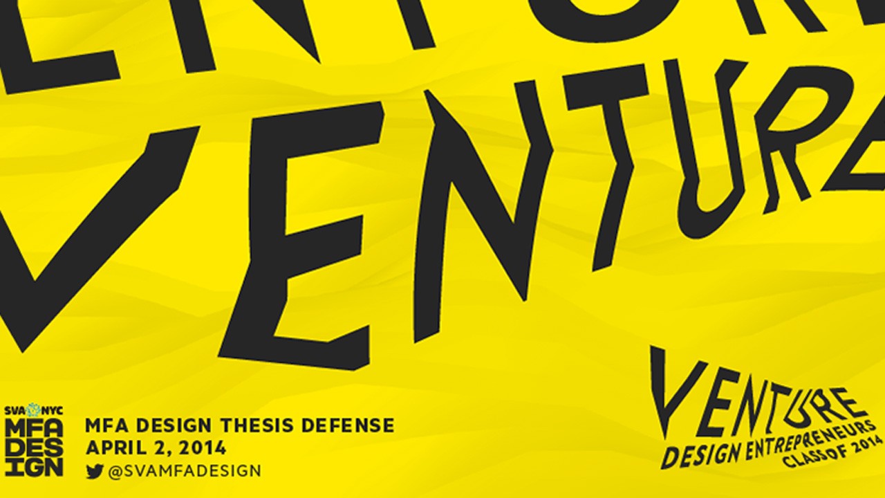 The image is a hero image representing "Venture 2014," likely depicting a theme related to the class year, possibly featuring students, projects, or a visual symbol of innovation and collaboration.