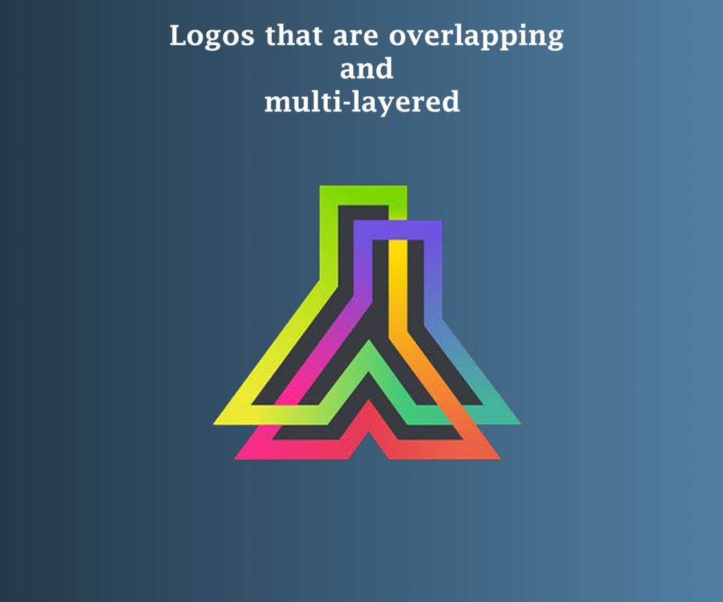 Logos that are overlapping and multi layered
