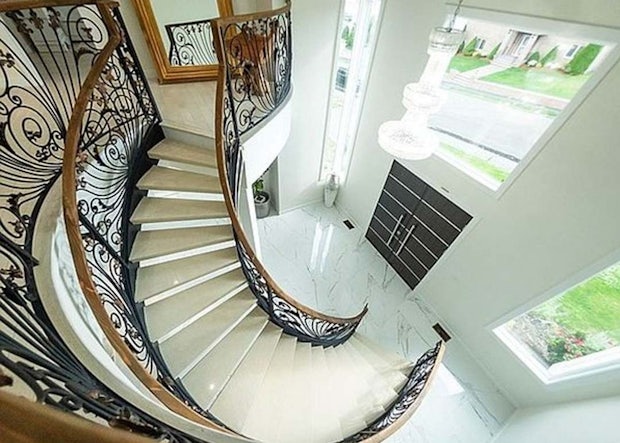 wrought iron spiral staircase