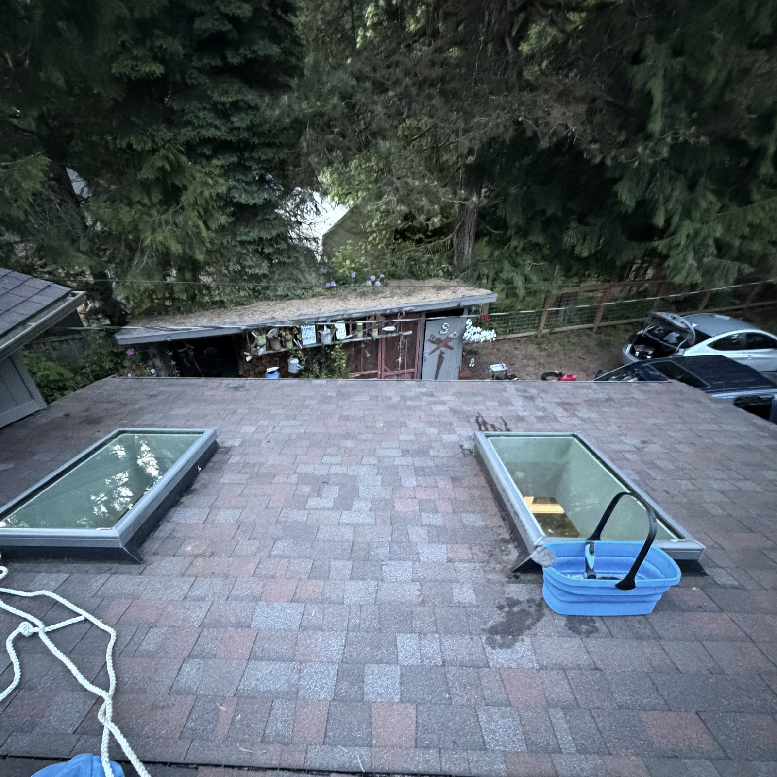 After: roof & skylight cleaning by Peterson Property Services in Granite Falls, WA