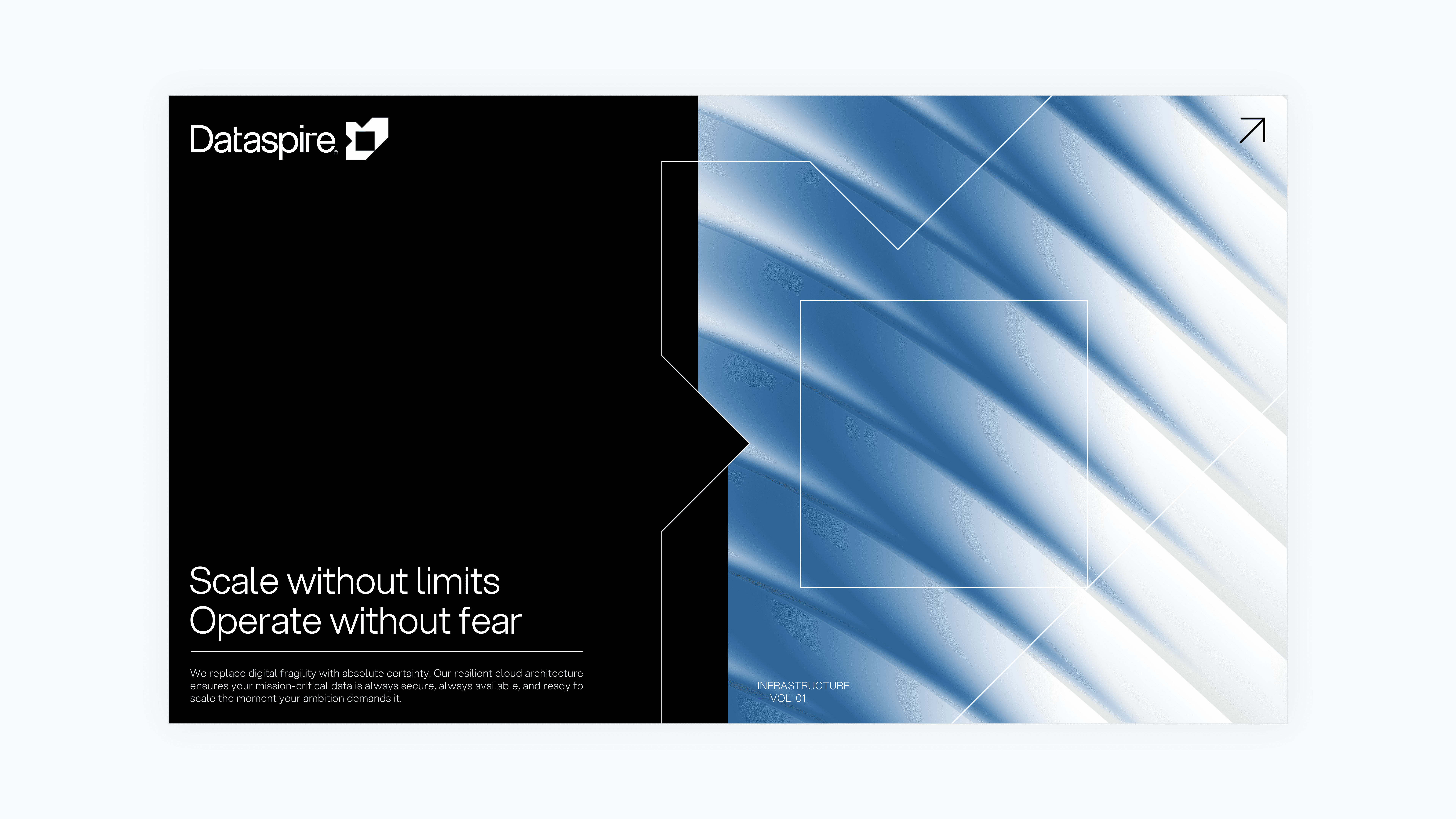 Dataspire single card design