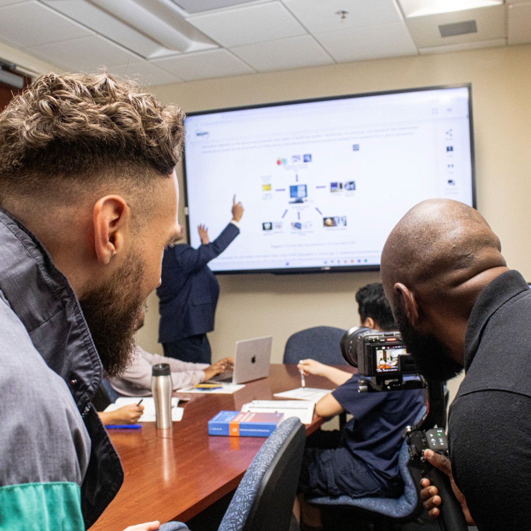 Film crew setup on scene.