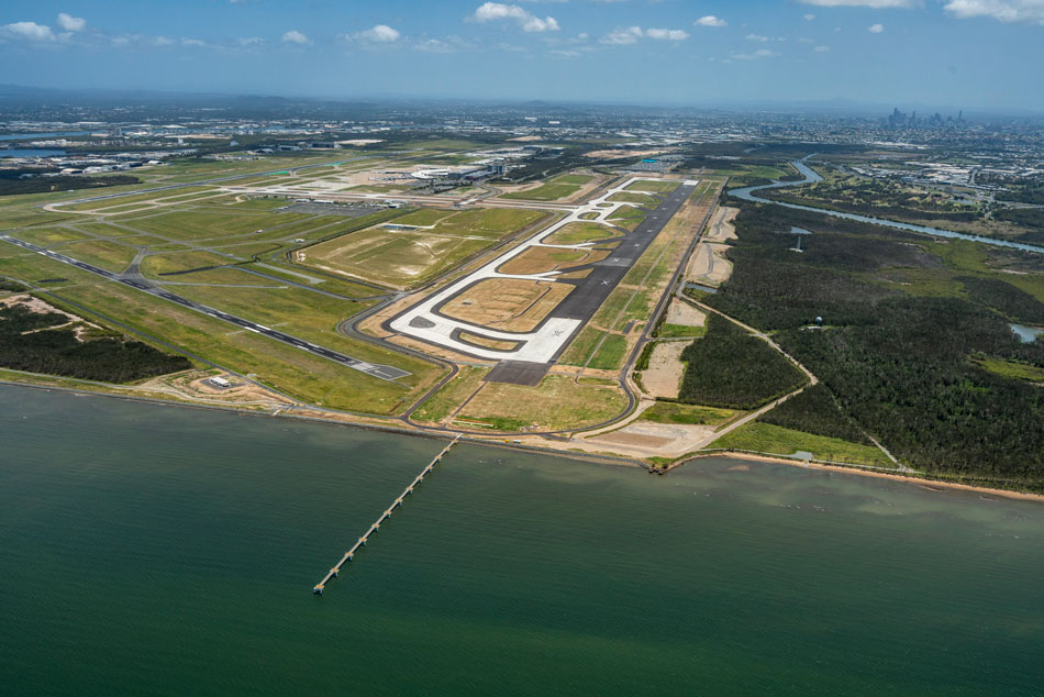 Brisbane Airport Terminal and Runway