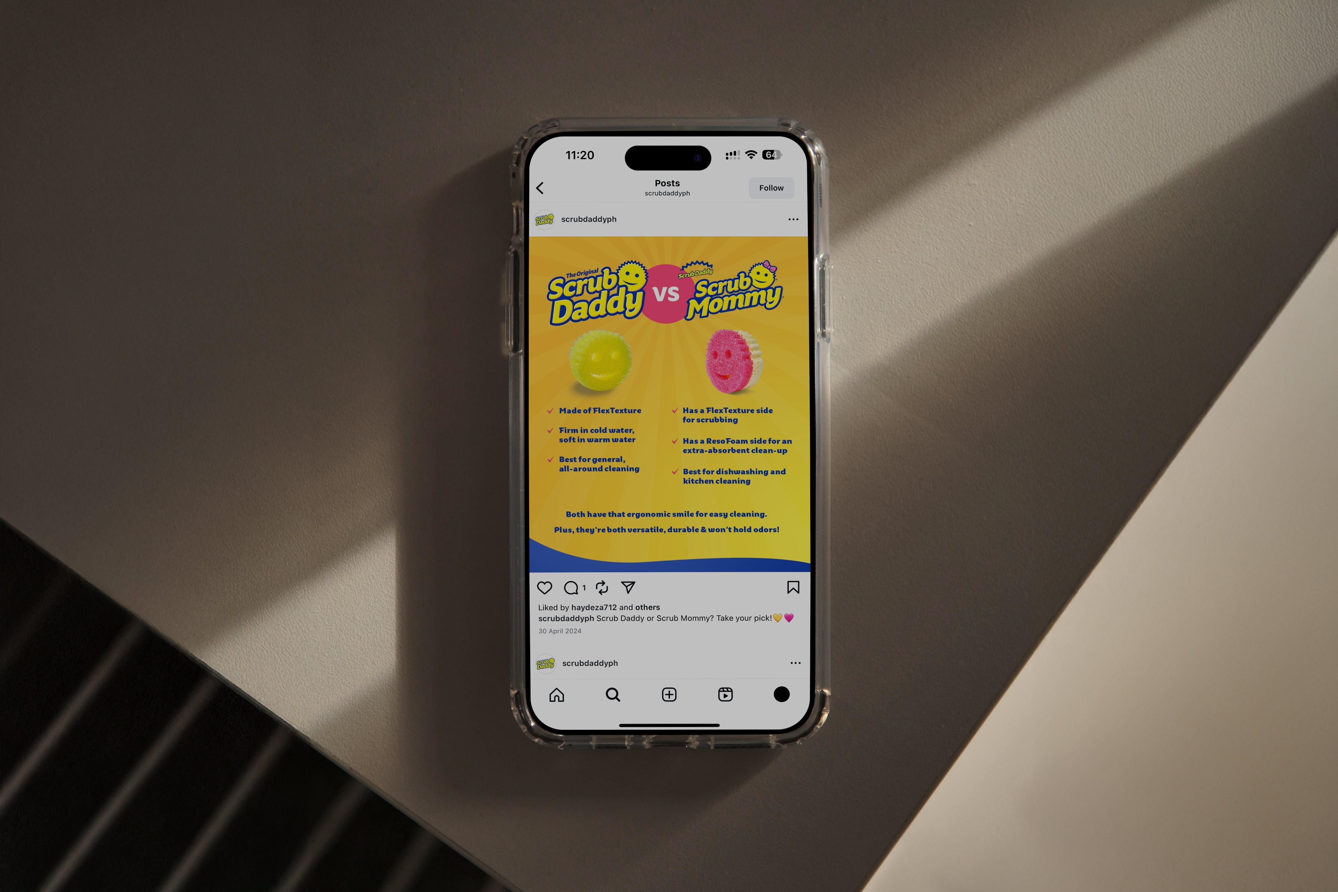 Social media design for Scrub Daddy