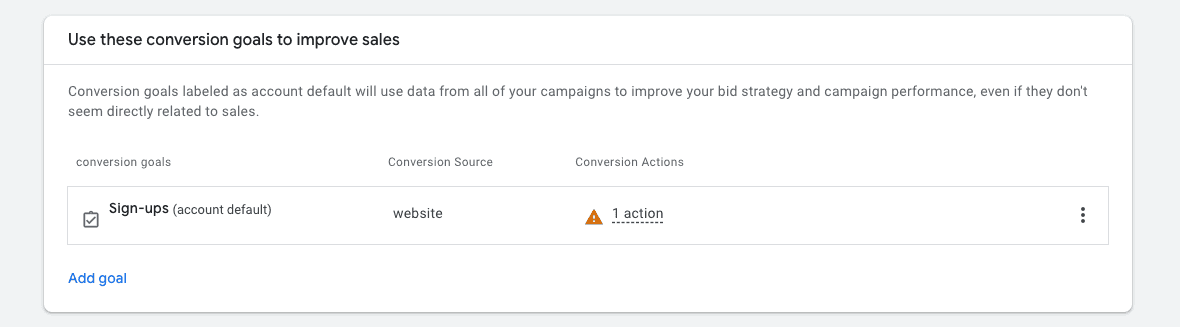 How to select a YouTube ad campaign conversion goal