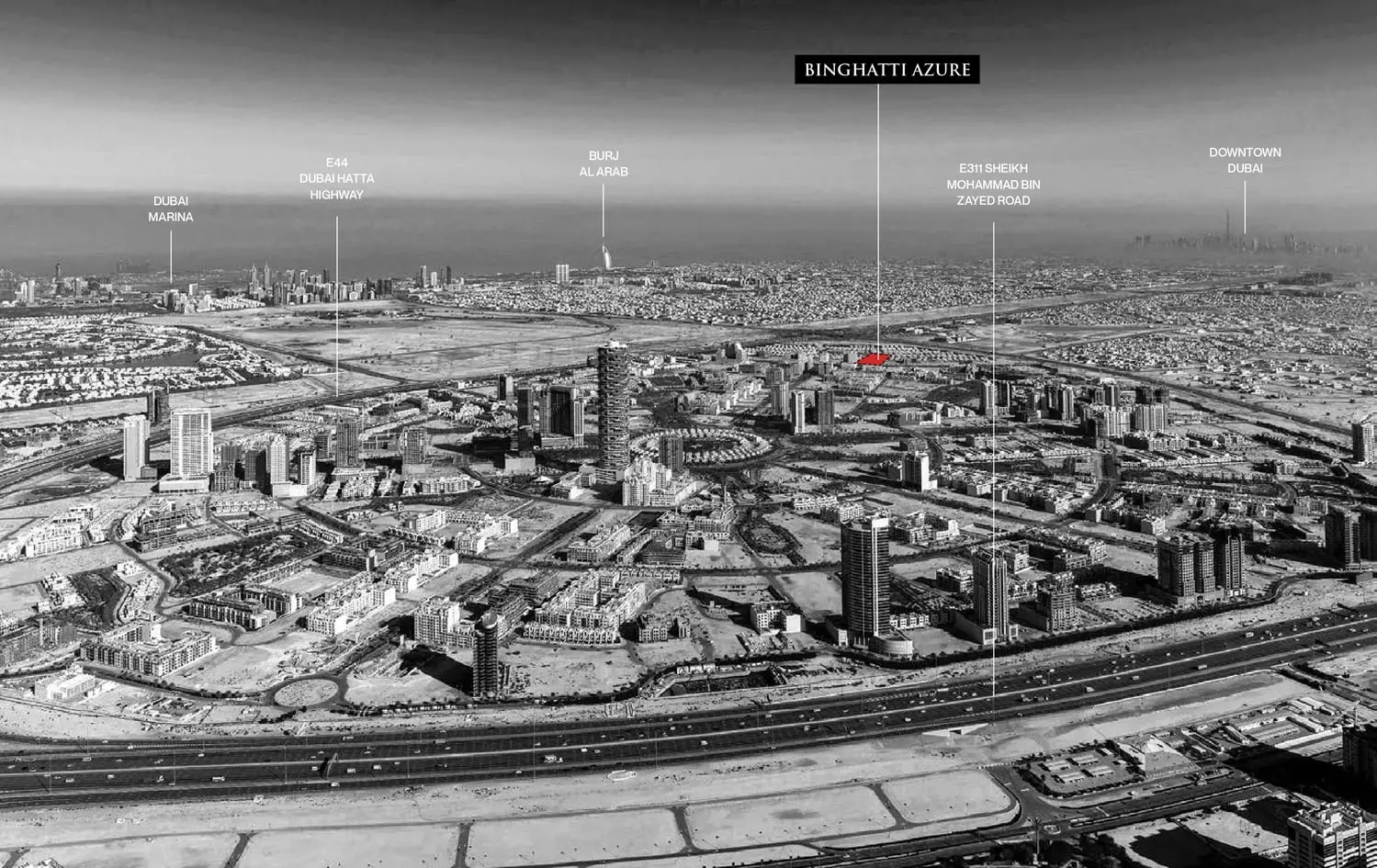 binghatti azure location map jvc