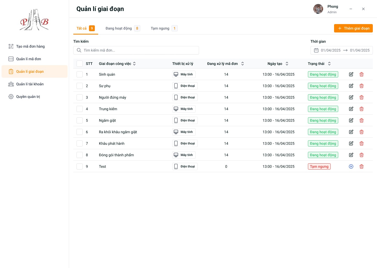 Persona's tests, popup