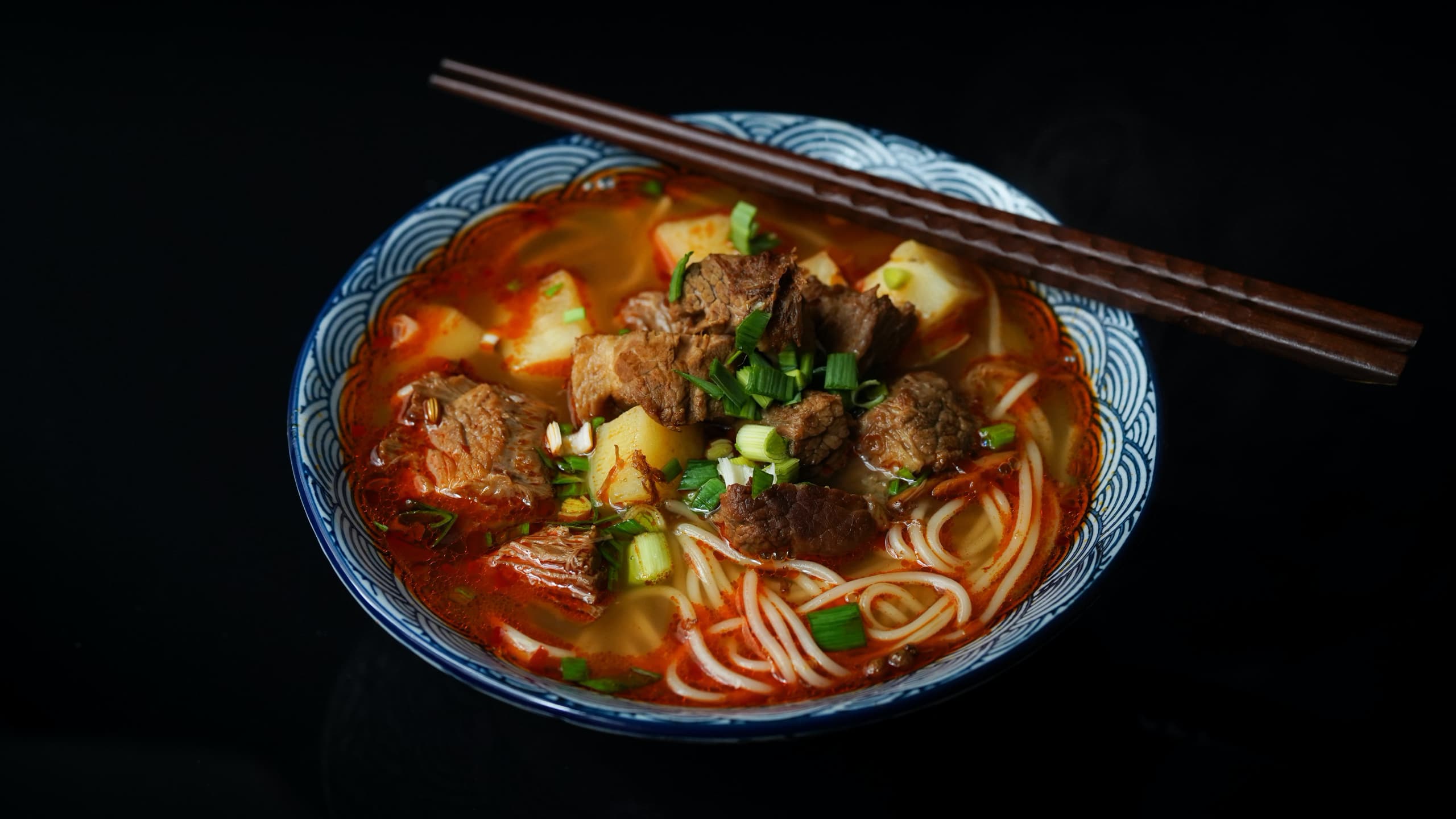 A dish with spicy ramen