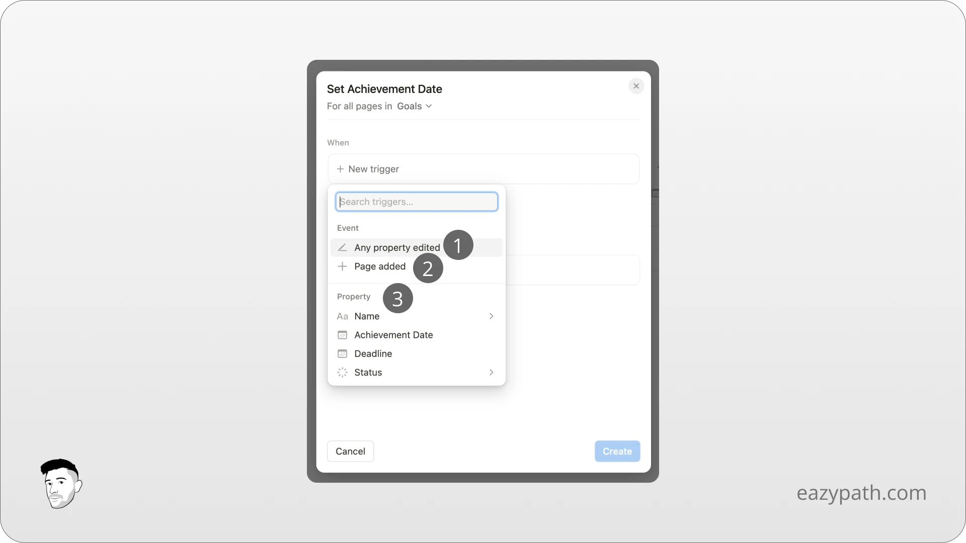 How to Create a Notion Database Automation - Trigger