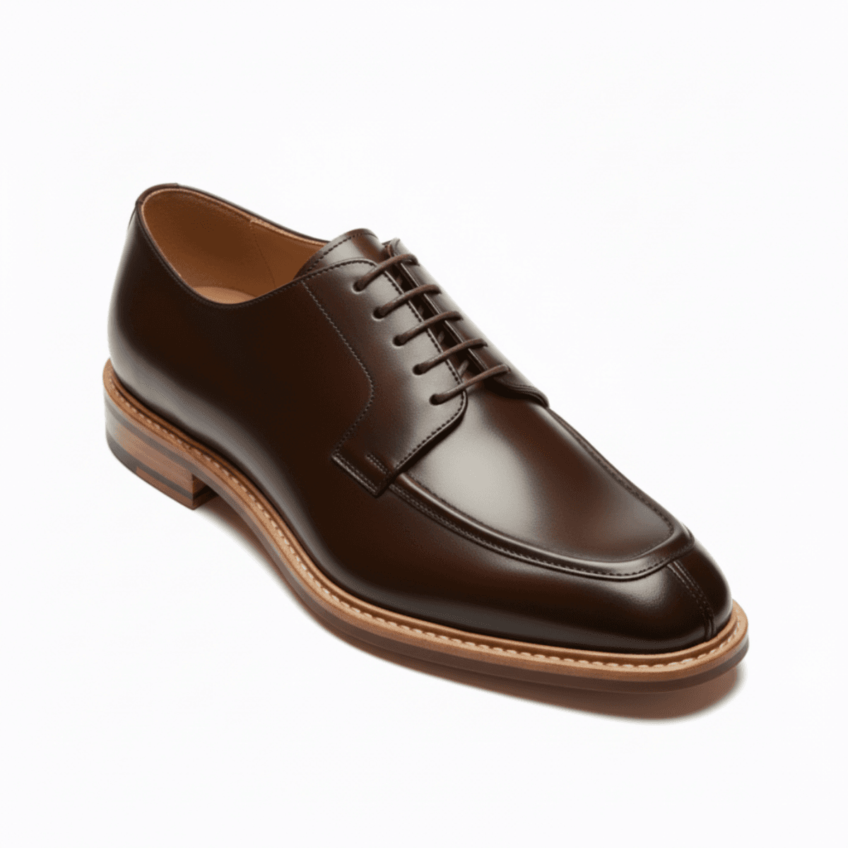 Brown Corbell leather dress shoe with classic lace-up design and detailed stitching.