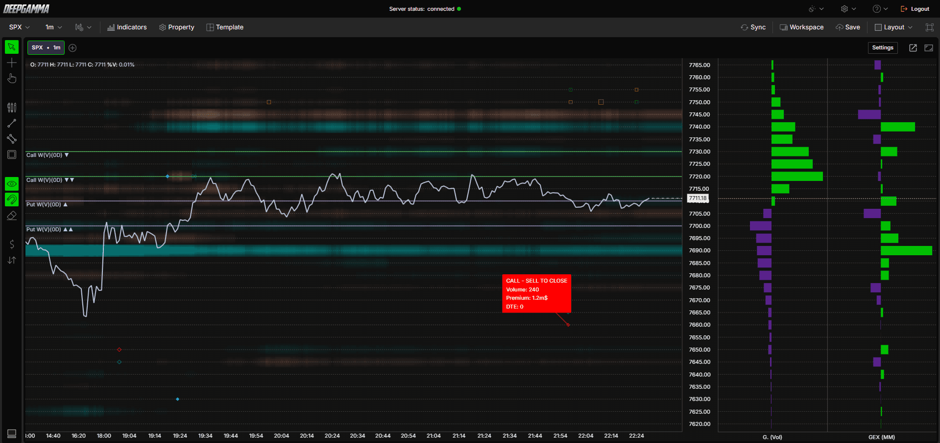 Option Big Flows - DeepGamma Web. Example - How to Use Option Big Flows screenshot 9.