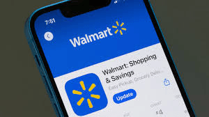 Die App Walmart Shopping & Savings im App Store auf einem iPhone, wo Klarnas BNPL über OnePay angeboten wird.