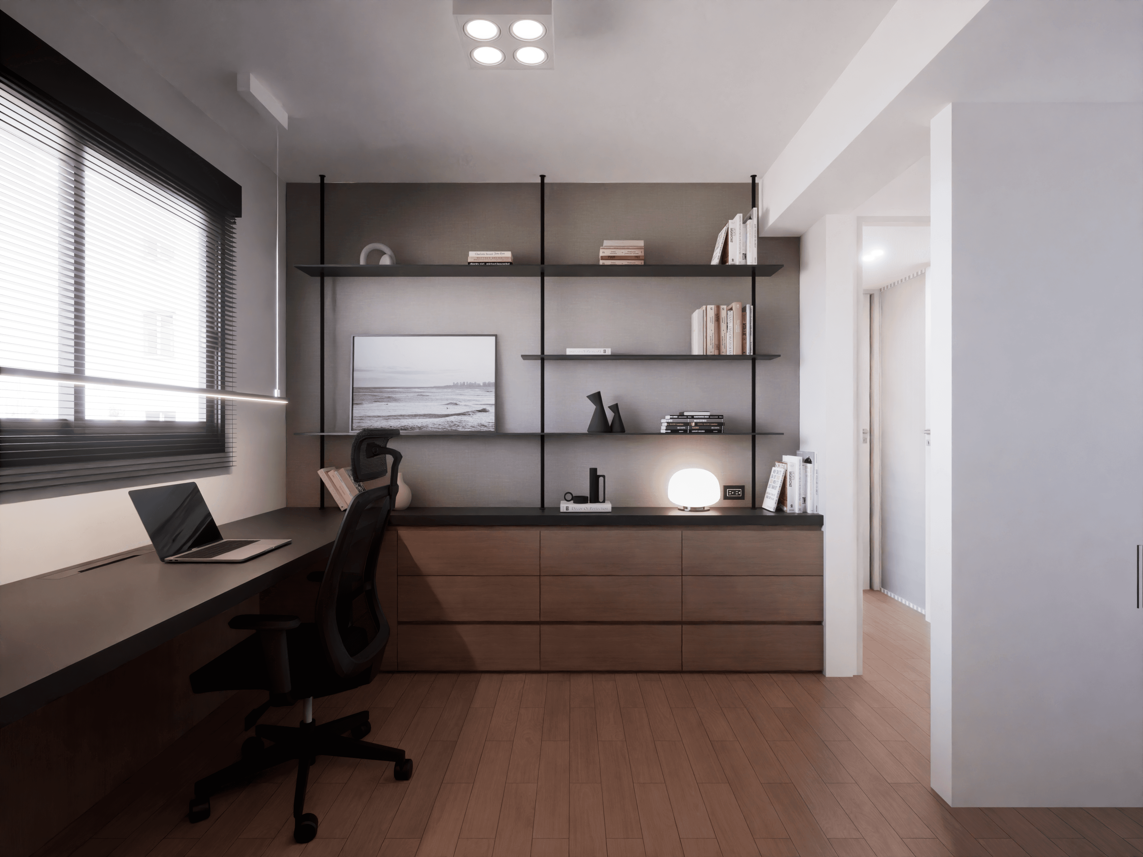 Black and white swirling liquid product close-up
