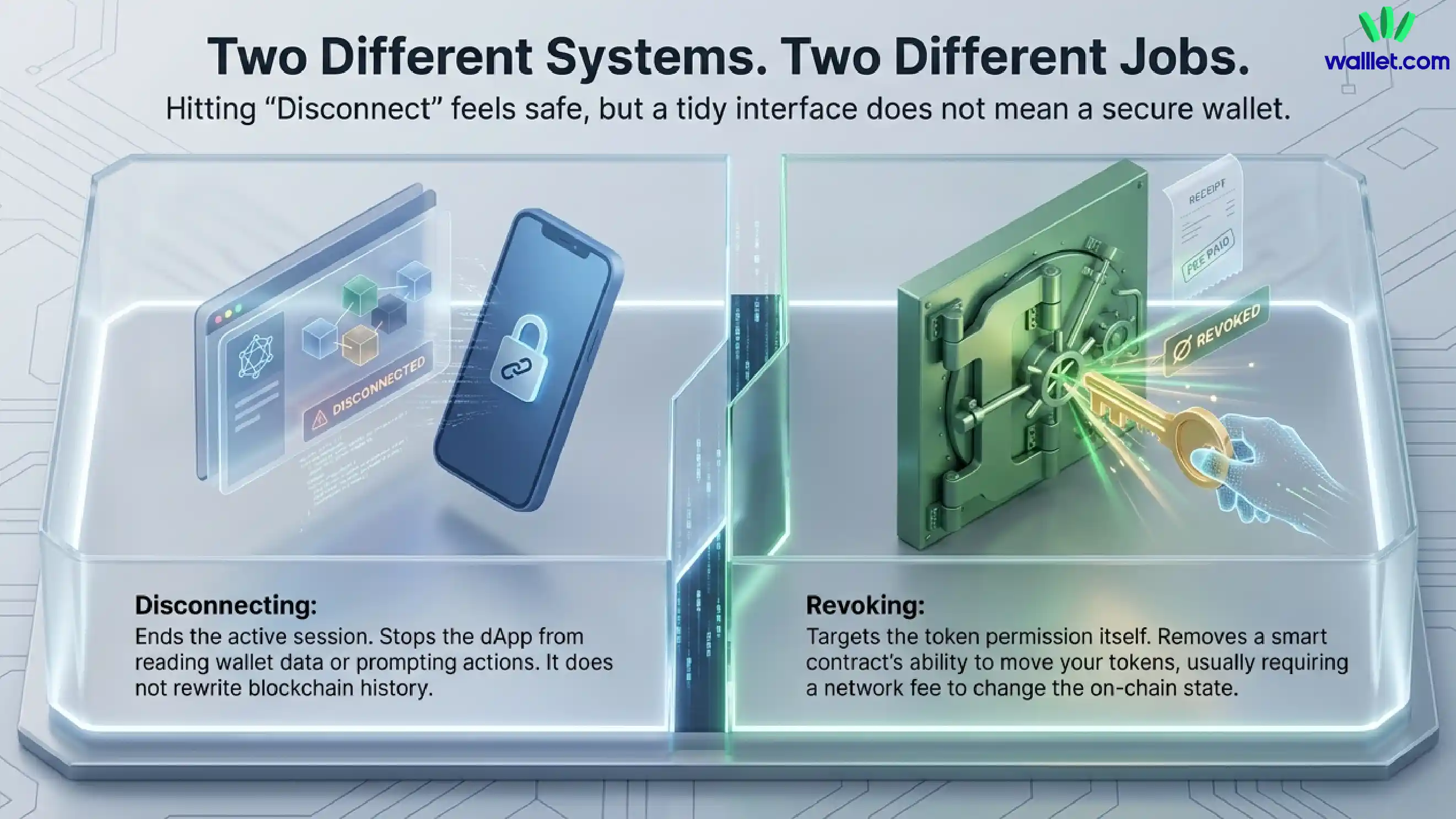 disconnecting wallet vs revoking