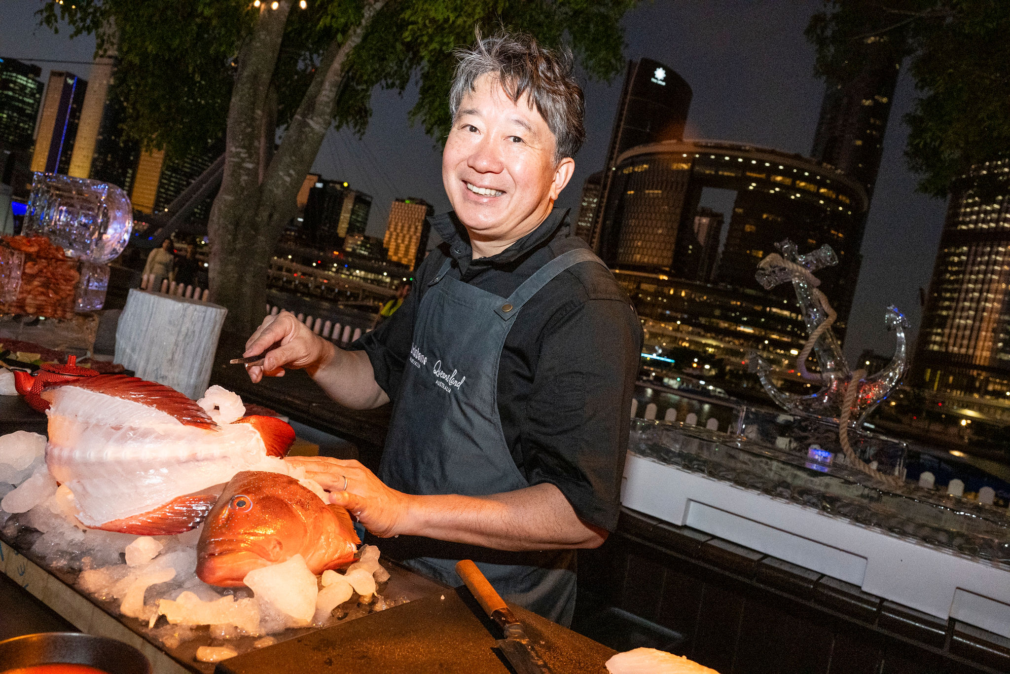 Fresh Coral Trout carving from Chris Bolton Fishing