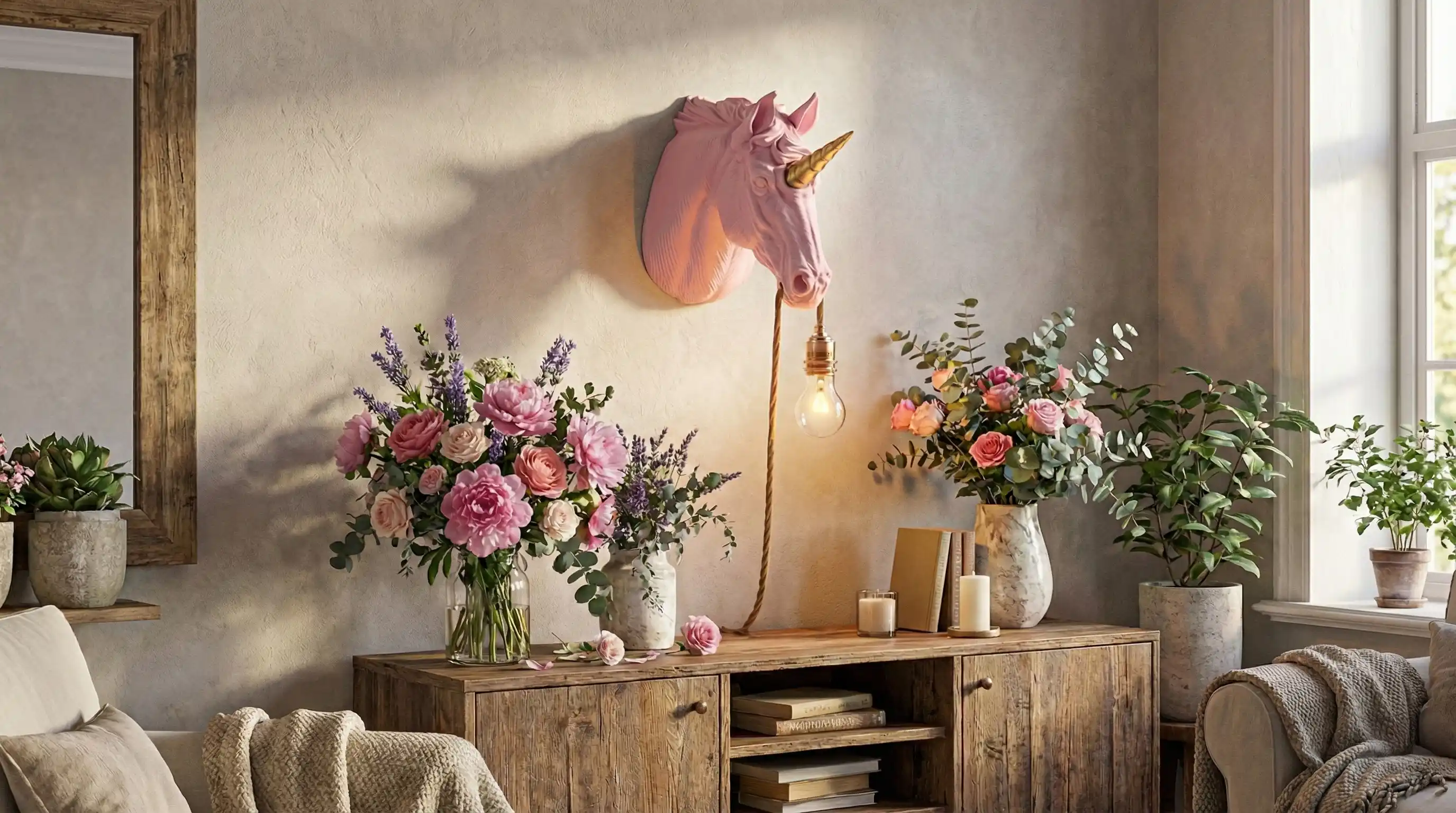 Women On Neon Background