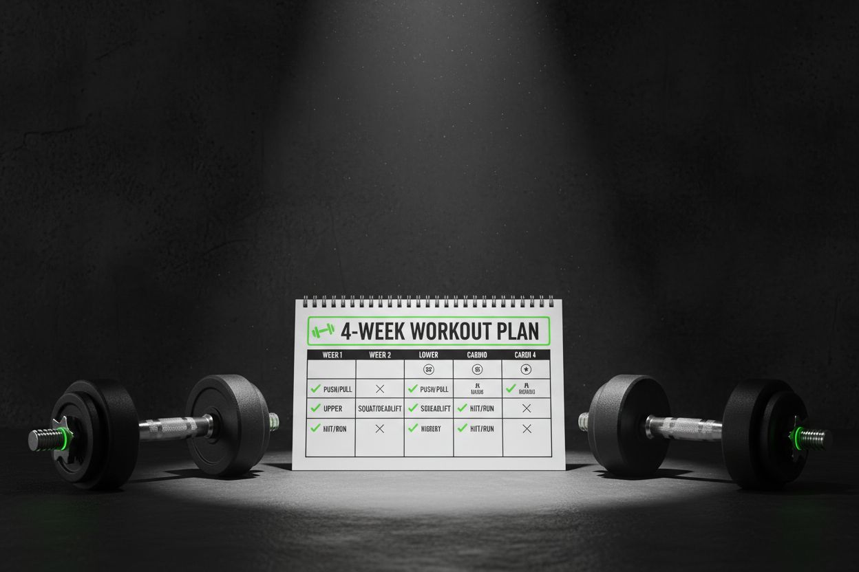 4-week workout calendar