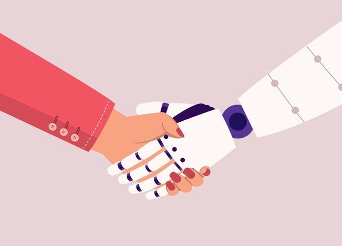 A futuristic vision of AI in the recruiting landscape.