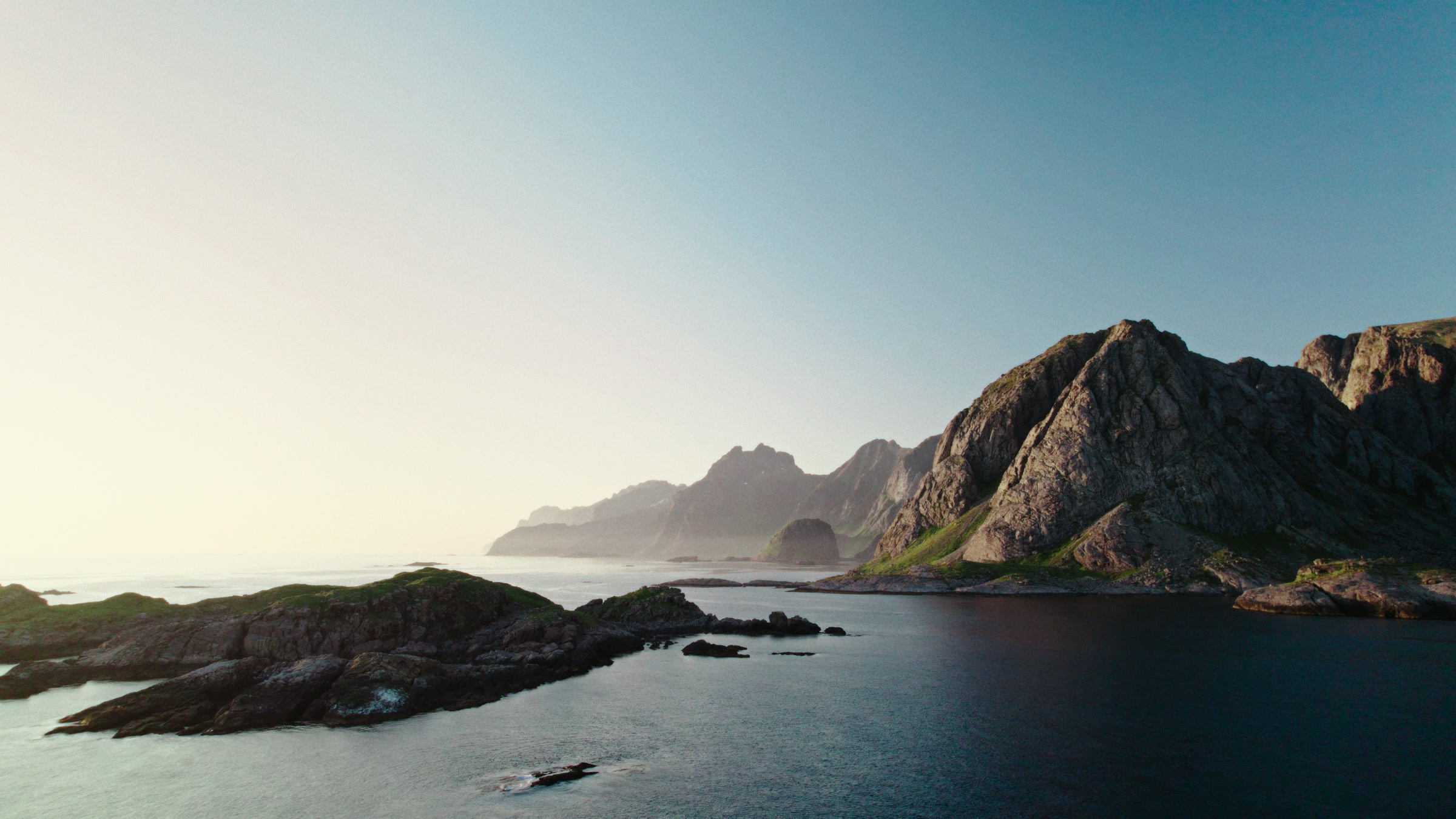 Fjord cliffs from above