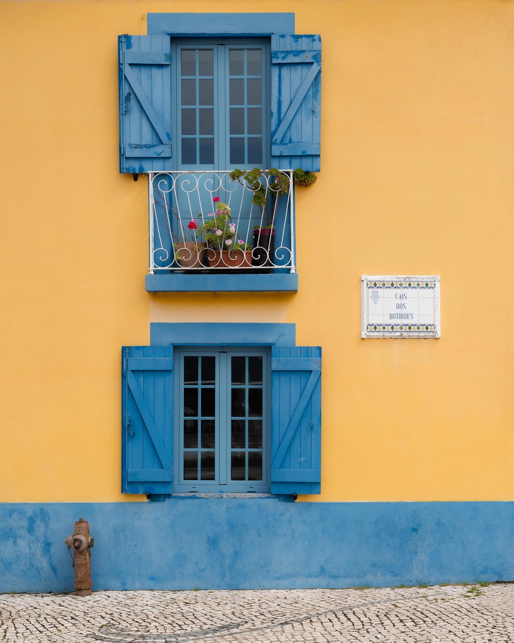 Closeup of a building facade