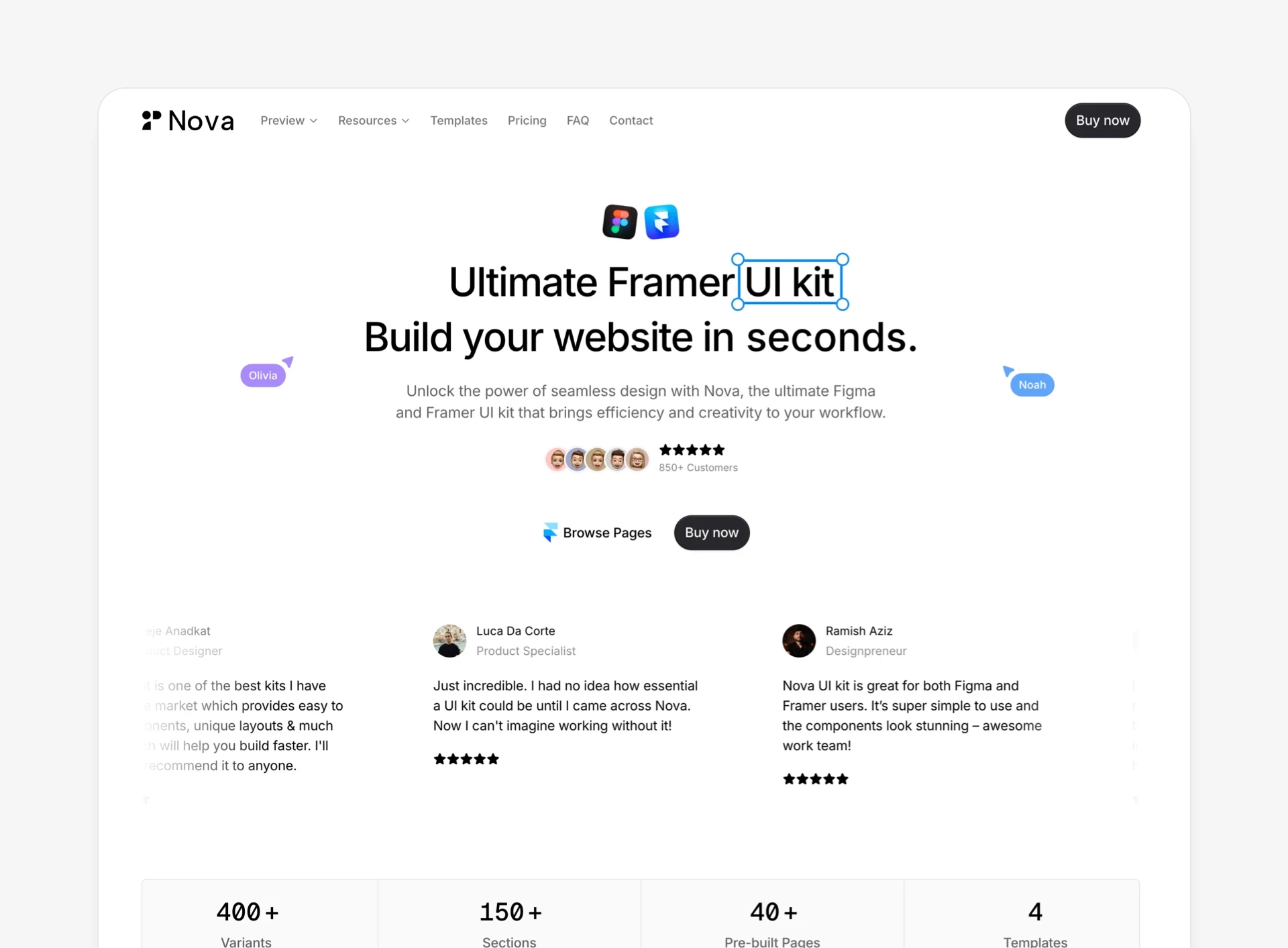 10+ Best Framer UI Kits and Design Systems for 2025