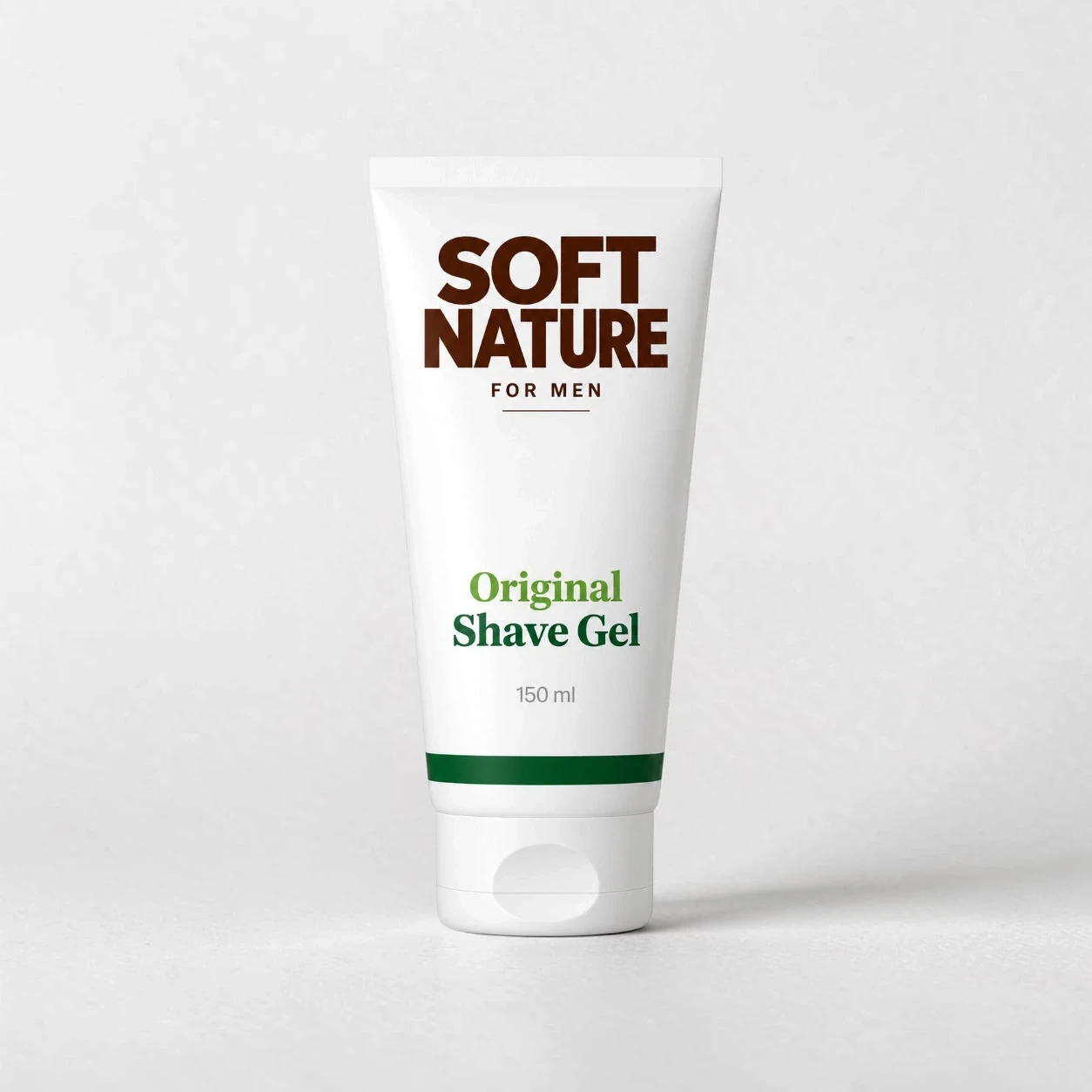 Shaving gel in squeeze tube packaging.