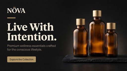 NŌVA wellness brand marketing ad creative product photography design