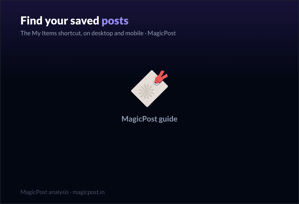 MagicPost guide: How to Find Your Saved Posts on LinkedIn (Desktop and Mobile, 2026)