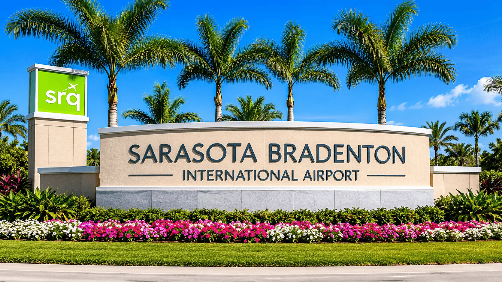 Sarasota Bradenton International Airport sign