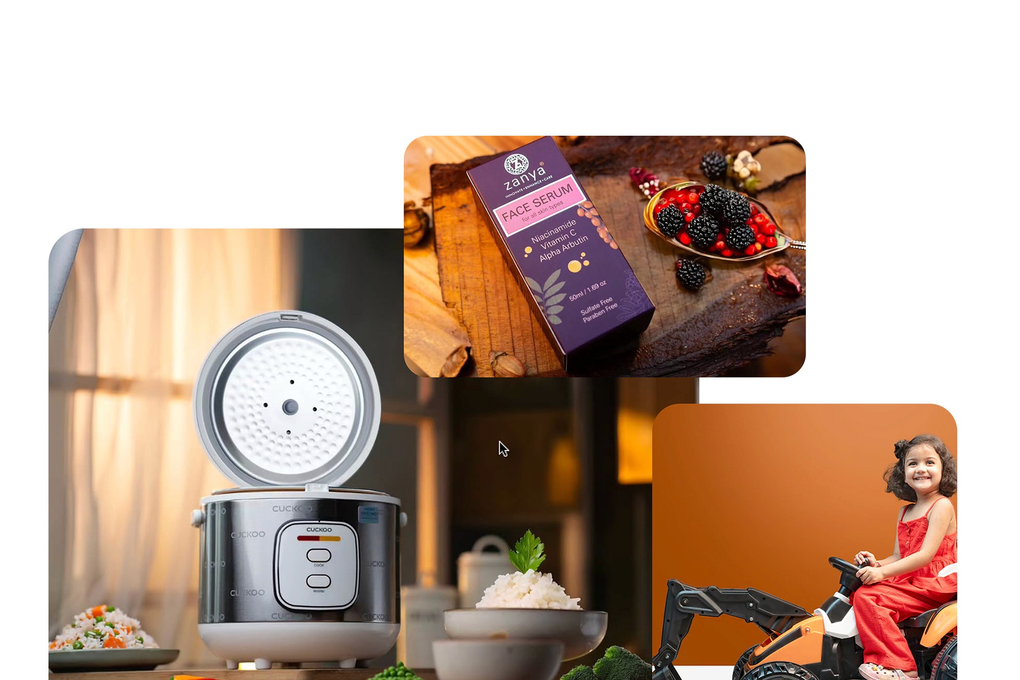 ecommerce photographer  smart appliances, skin care brand creative photography