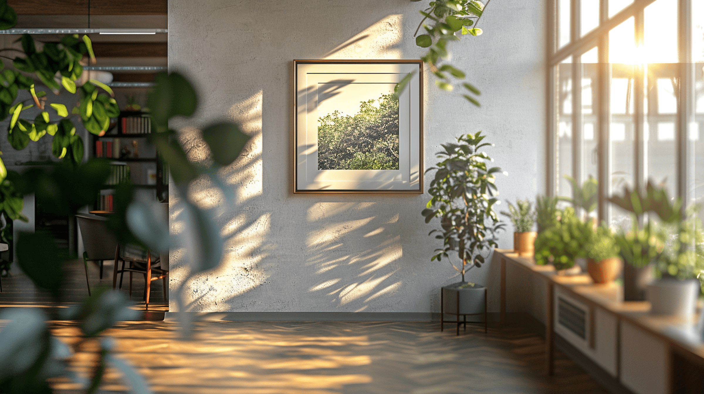 peaceful house interior