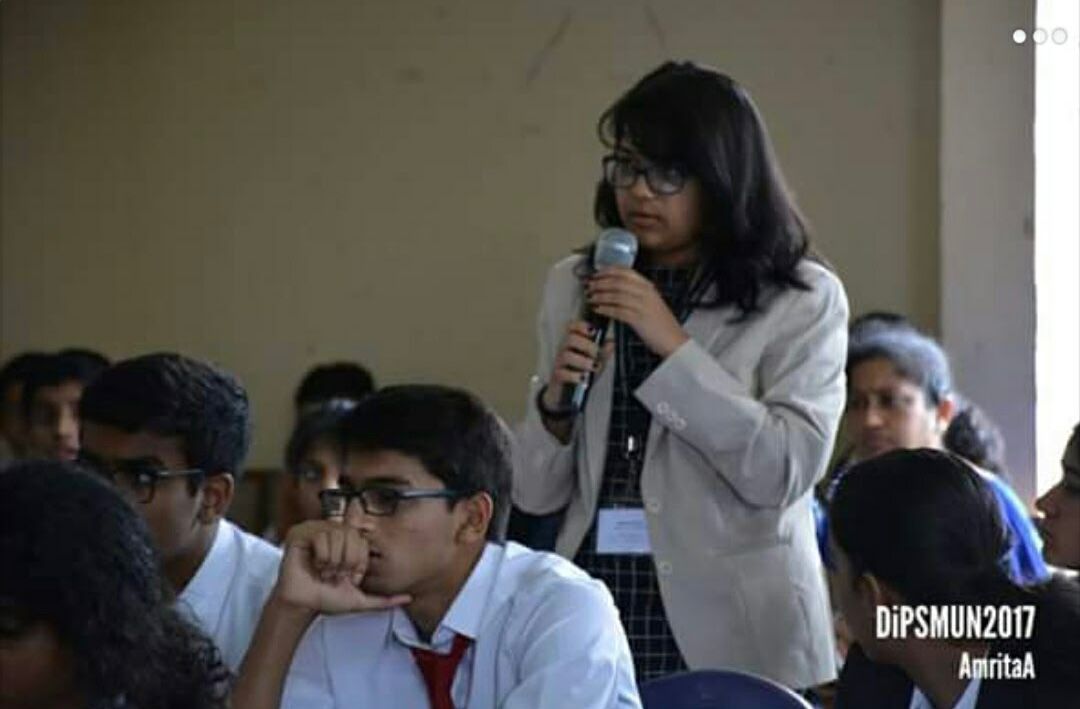 Representing Sri Lanka in the Social and Humanitarian session at DiPS MUN